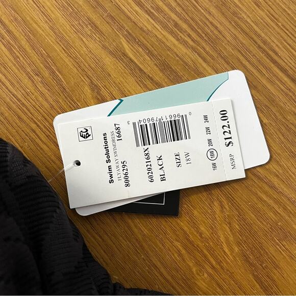 Swim Solutions Tummy Control Swim dress black - 18W - Picture 12 of 13